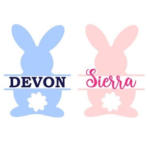 Hase Name Rahmen SVG / PNG, Osterhase SVG, Instant Download, Cut File, Sublimation, Clipart