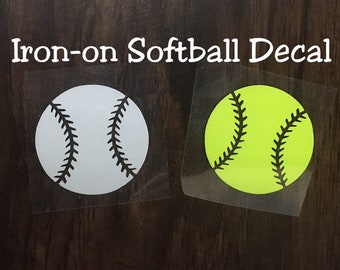 Baseball or Softball Iron On Patches Plain Yellow 10-pack