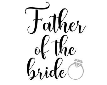 Download Svg Father Of Bride Etsy