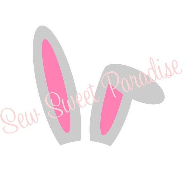 Easter SVG, Bunny Ears SVG, Bunny SVG, Digital Download, Cut File, Sublimation, Clip Art (includes svg/png/dxf file formats)