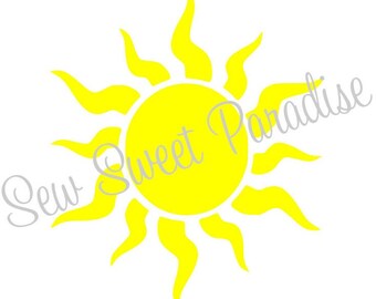 Sun SVG, Sunshine SVG, Summer SVG, Fun in the Sun, Digital Download, Cut File, Sublimation, Clip Art (includes svg/dxf/png file formats)