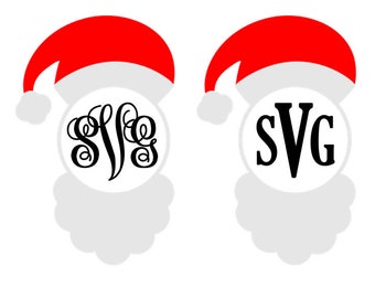 Download Santa Monogram Svg Etsy PSD Mockup Templates