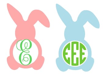 Download Bunny Monogram Svg Etsy