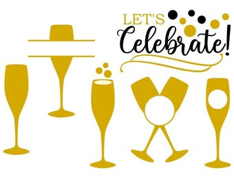 Free Free 313 Wedding Champagne Glass Svg SVG PNG EPS DXF File