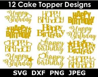 Download Happy Birthday Svg Etsy