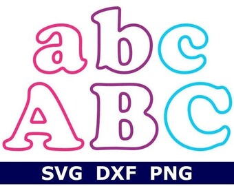 bubble letters etsy