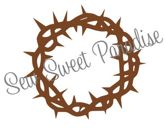 Crown Of Thorns Svg Etsy