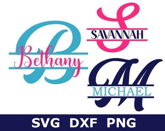Download Split Monogram Svg Etsy