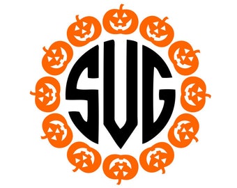 Download Pumpkin Monogram Svg Etsy