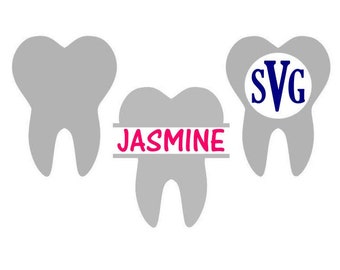 Download Tooth Monogram Svg Etsy