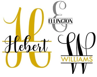 Download Split Monogram Svg Etsy