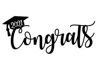 Download Congrats Grad Topper Etsy