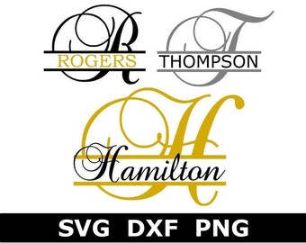 Download Split Monogram Svg Etsy