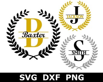 Download Split Monogram Svg Etsy