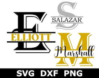 Download Split Monogram Svg Etsy