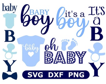 Boy Baby Shower Svg Etsy