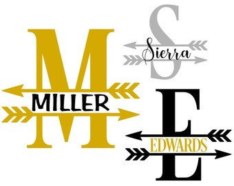 Download M Split Monogram Svg Etsy