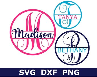 Download Split Monogram Svg Etsy