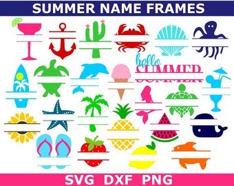 Download Summer Monogram Svg Etsy