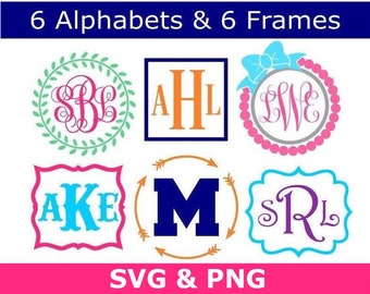 Download Monogram Bundle Svg Etsy