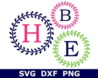 Download Monogram Initial Svg Etsy