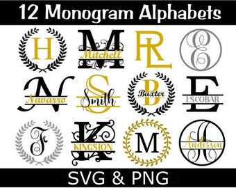 Download Monogram Svg Etsy