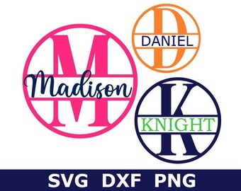 Download Split Monogram Svg Etsy