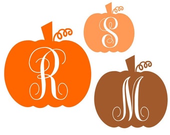 Download Pumpkin Monogram Svg Etsy