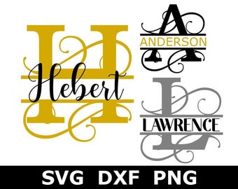 Download Split Monogram Svg Etsy