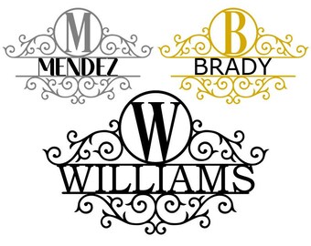 Download Split Monogram Svg Etsy