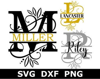 Download Split Monogram Svg Etsy