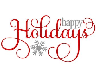Happy Holidays Sign Printable