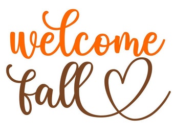 Fall Welcome Sign - Etsy