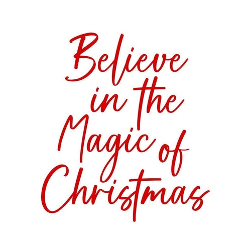 Vintage Christmas SVG Believe in the Magic of Christmas SVG - Etsy
