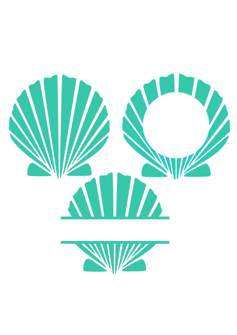 Download Seashell SVG Files Digital Download for Cricut/Silhouette ...