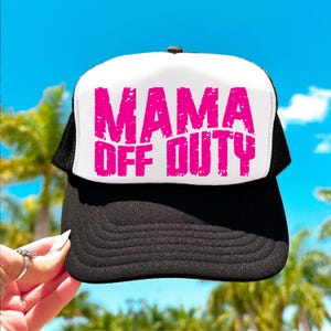 Mama Off Duty SVG/PNG Grunge, Cappello da camionista estivo PNG, Download istantaneo, File di taglio, Sublimazione, Clipart