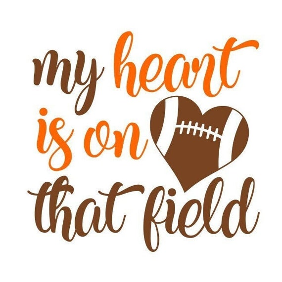 Football SVG My Heart is on That Field SVG Digital Download - Etsy India