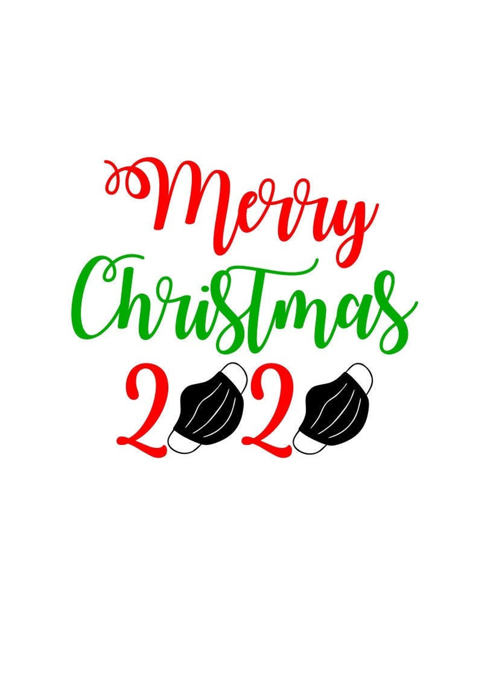 Merry Christmas 2020 SVG File Christmas SVG Digital Download | Etsy