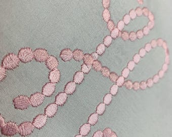 Pearls Embroidery Monogram Font, MACHINE EMBROIDERY, Stitch Font Monogram Alphabet, Large Scalable BX Font, 4.0-5.5 inches, Instant Download