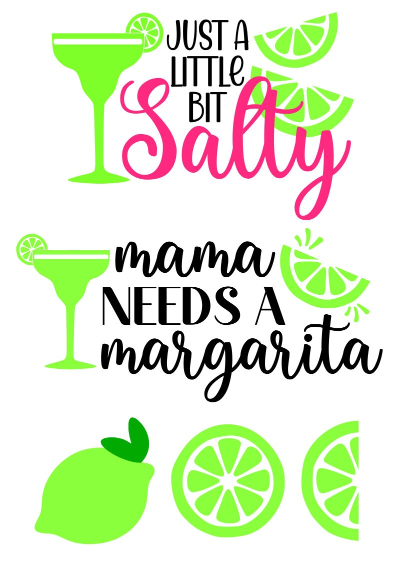 Margarita SVG Bundle Margarita Glass SVG Summer SVG Digital Etsy