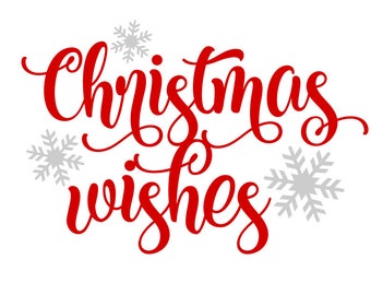 Christmas Wishes Svg | Etsy