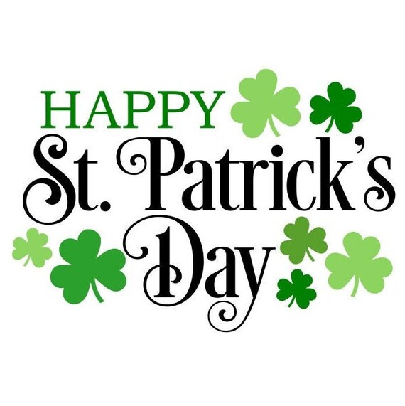 Happy St Patricks Day SVG, Lucky SVG, Shamrock SVG, Digital Download, Cut  File, Sublimation, Clip Art includes Svg/png/dxf File Formats 