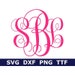 Monogram SVG + TTF Alphabet, Fancy Monogram, School Monogram, Digital Download, Cut Files, 52 svg/png/dxf files + installable TTF file
