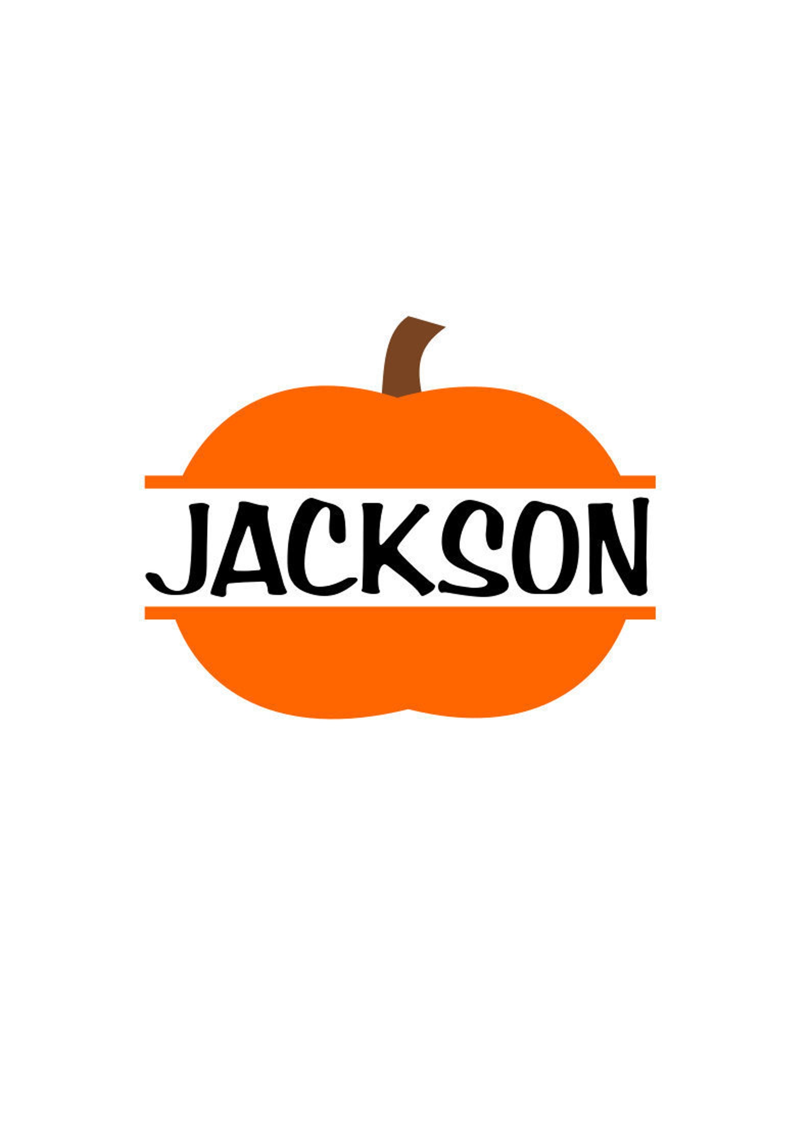 Pumpkin SVG Halloween SVG Pumpkin Name Frame SVG Digital | Etsy