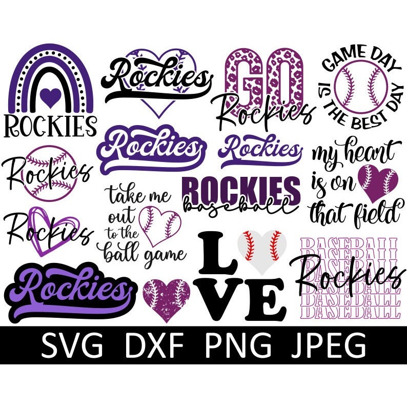 Rockies SVG Bundle Rockies PNG Bundle Digital Download Cut 