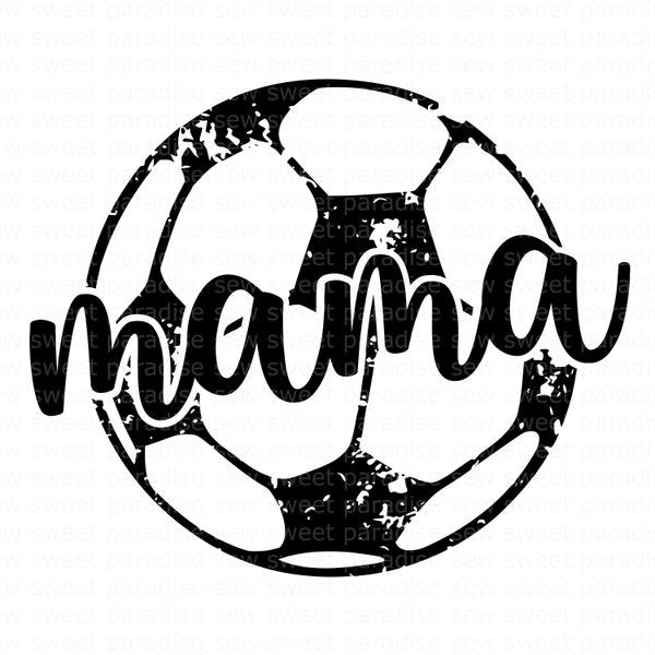 Soccer Mama SVG, Soccer Mom SVG, Soccer Ball Grunge, Instant Download, Cut File, Sublimation, Clip Art (includes svg/png/dxf files)