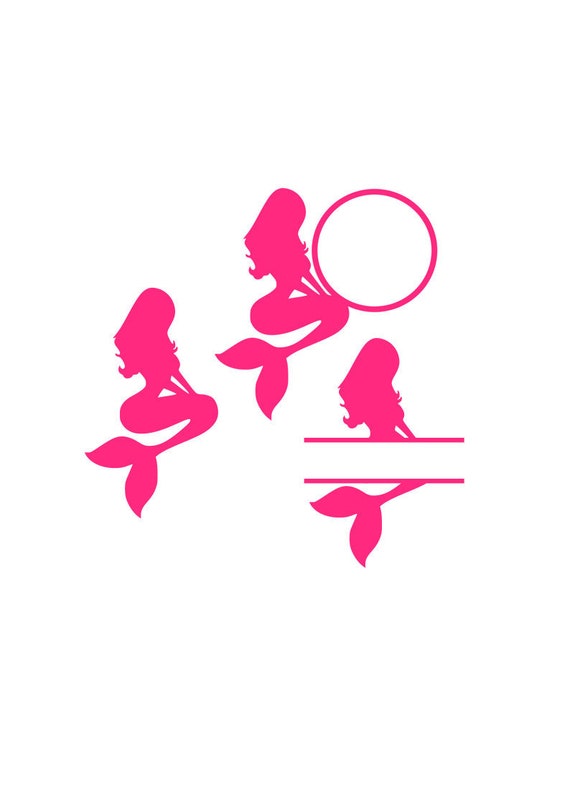 Free Free 151 Mermaid Split Monogram Svg SVG PNG EPS DXF File