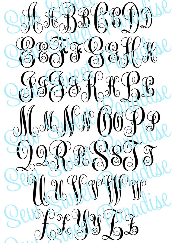 Monogram SVG Bundle TTF 6 Monogram Font Alphabets Digital 