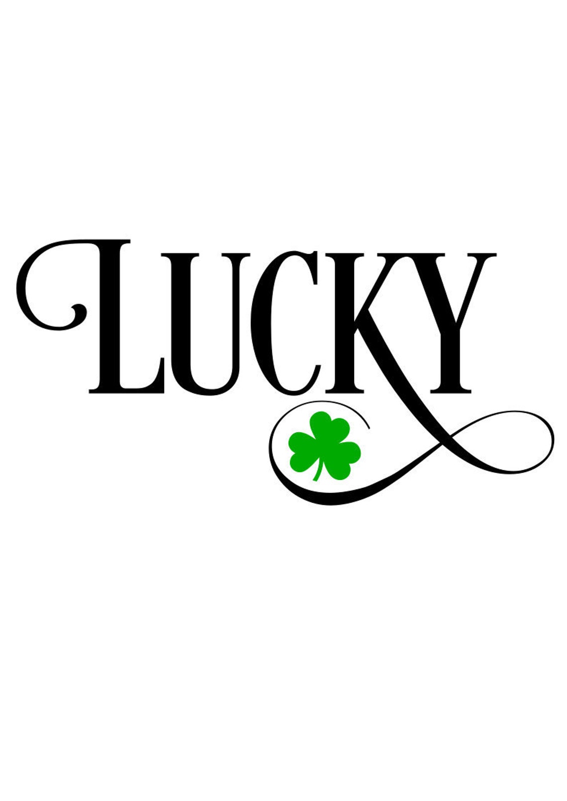 Lucky Svg St Patricks Day Svg Shamrock Svg Digital Download Etsy