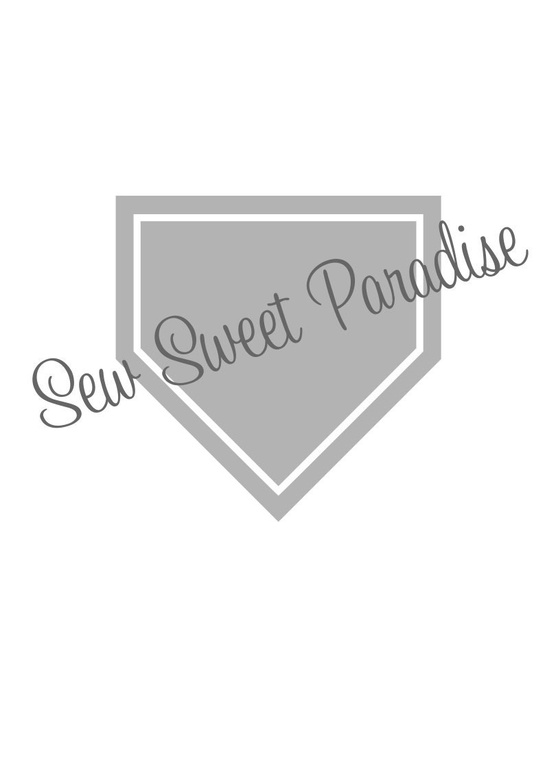 Home Plate SVG File Digital Download for Cricut and | Etsy